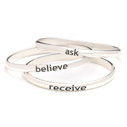 Ask • Believe • Receive Prosperity Bangles